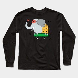 Elephant superhero Long Sleeve T-Shirt